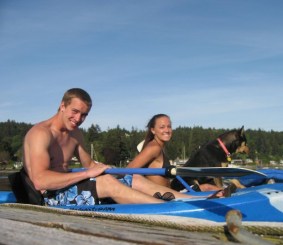j amd me kayaking